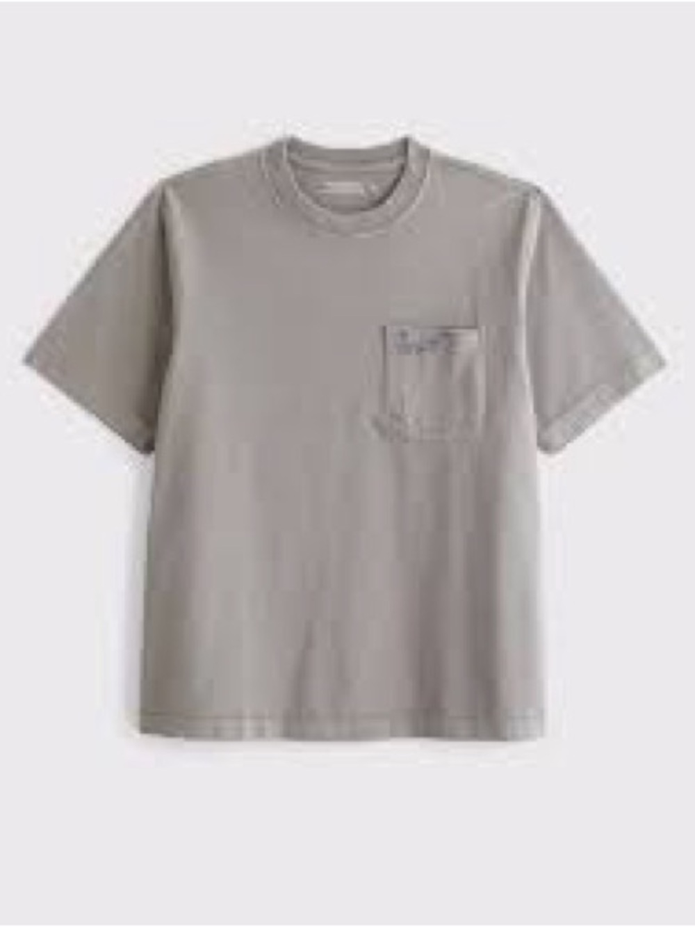 Abercrombie & Fitch Classic Pocket Tee — Gray